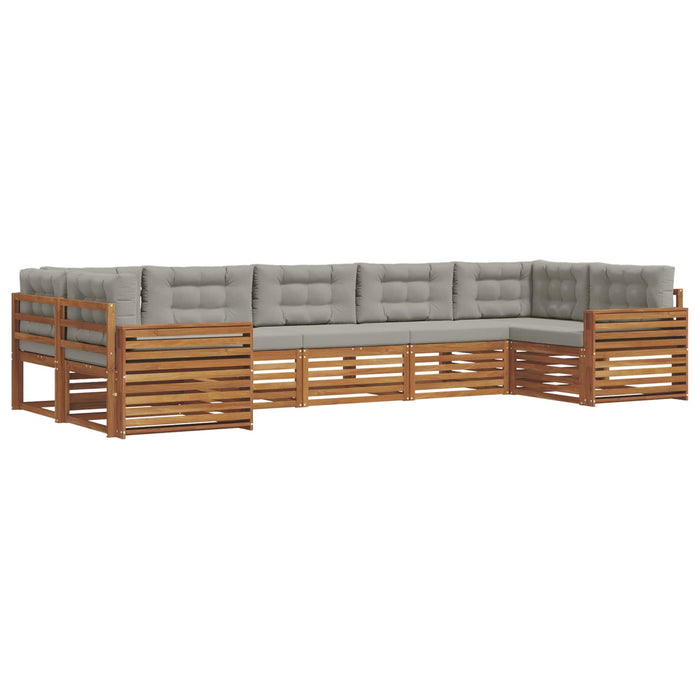 Seturi de canapele cu pernă 7 pcs Gri natural și deschis - WALTI WALTI
