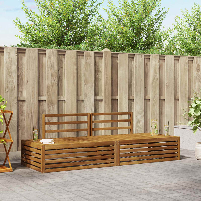Set de canapele de exterior 2 Bucată natural 203,5 x 83 x 73 cm - WALTI WALTI