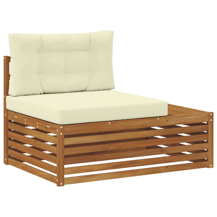 Set de canapele de exterior cu pernă 2 Bucată Natural și Crem - WALTI WALTI
