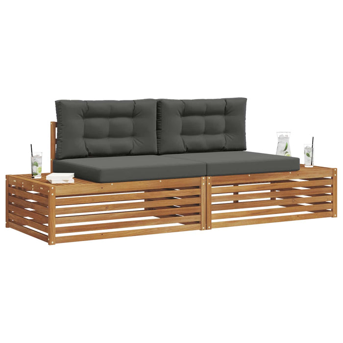 Set de canapele de exterior 2 Bucată Natural și Antracit - WALTI WALTI
