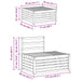 Set de canapele de exterior 3 Bucată natural - WALTI WALTI