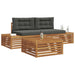 Set de canapele de exterior 3 Bucată Natural și Antracit - WALTI WALTI