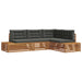 Set de canapele de exterior 4 Bucată Natural și Antracit - WALTI WALTI