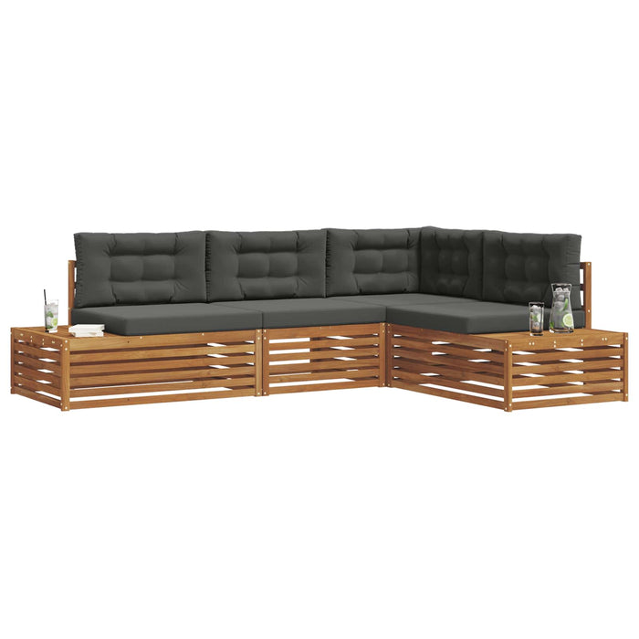 Set de canapele de exterior 4 Bucată Natural și Antracit - WALTI WALTI