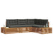 Set de canapele de exterior 4 Bucată Natural și Antracit - WALTI WALTI