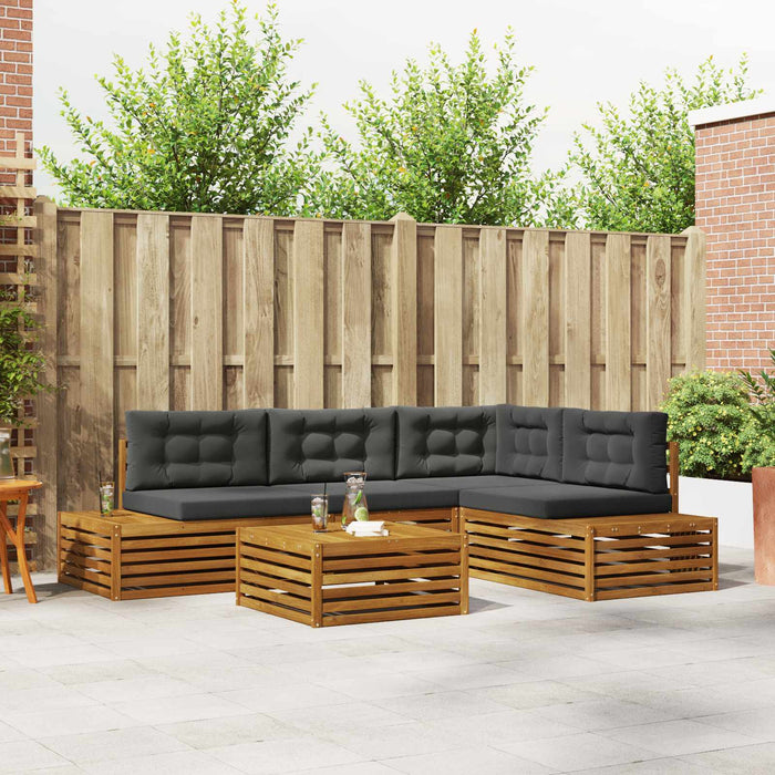 Set de canapele de exterior 5 Bucată Natural și Antracit - WALTI WALTI