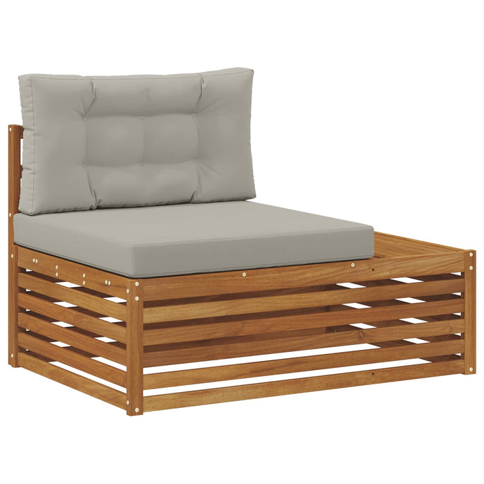 Set de canapele de exterior 19 Bucată Gri natural și deschis - WALTI WALTI
