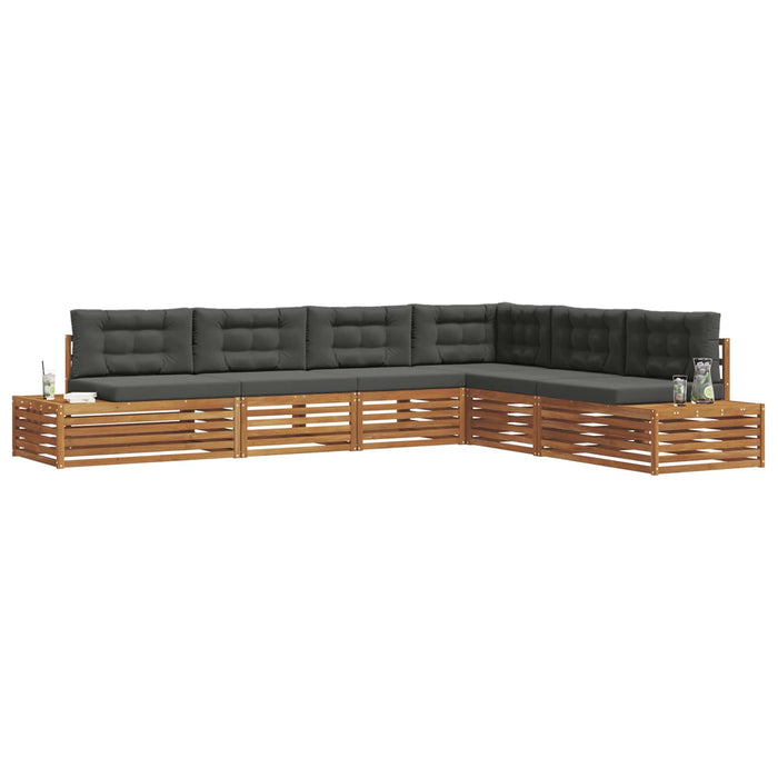Set de canapele de exterior 6 Bucată Natural și Antracit - WALTI WALTI
