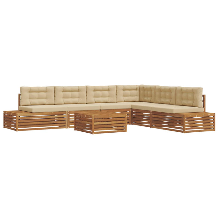 Set de canapele de exterior cu pernă 20 Bucată Natural și Bej - WALTI WALTI
