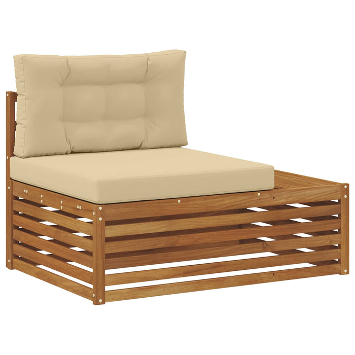 Set de canapele de exterior cu pernă 20 Bucată Natural și Bej - WALTI WALTI