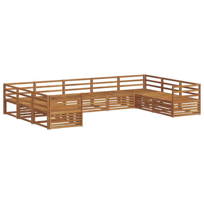 Set de canapele de exterior 9 pcs natural Lemn Solid de Acacia - WALTI WALTI