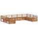 Set de canapele de exterior 9 pcs natural Lemn Solid de Acacia - WALTI WALTI