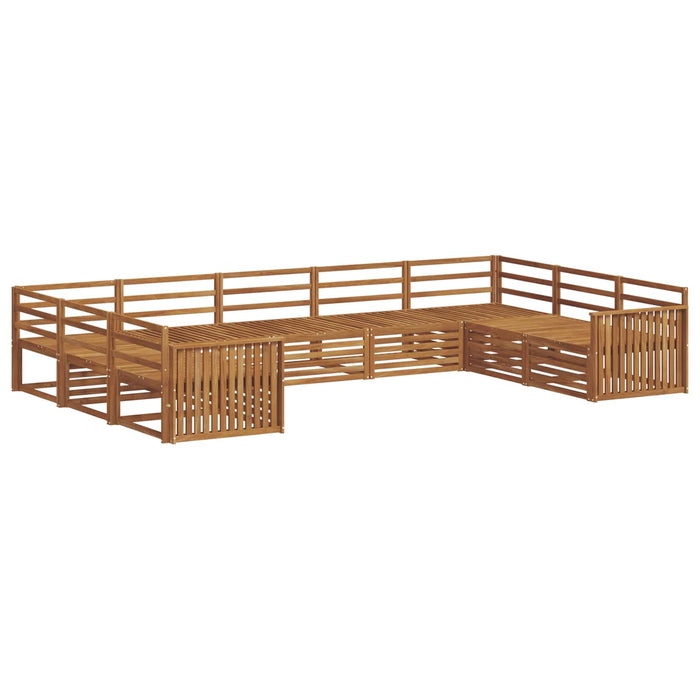Set de canapele de exterior 9 pcs natural Lemn Solid de Acacia - WALTI WALTI