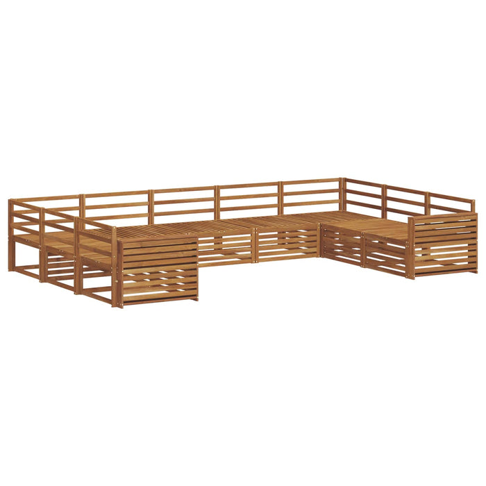 Set de canapele de exterior 9 pcs natural Lemn Solid de Acacia - WALTI WALTI