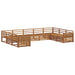 Set de canapele de exterior 9 pcs natural Lemn Solid de Acacia - WALTI WALTI