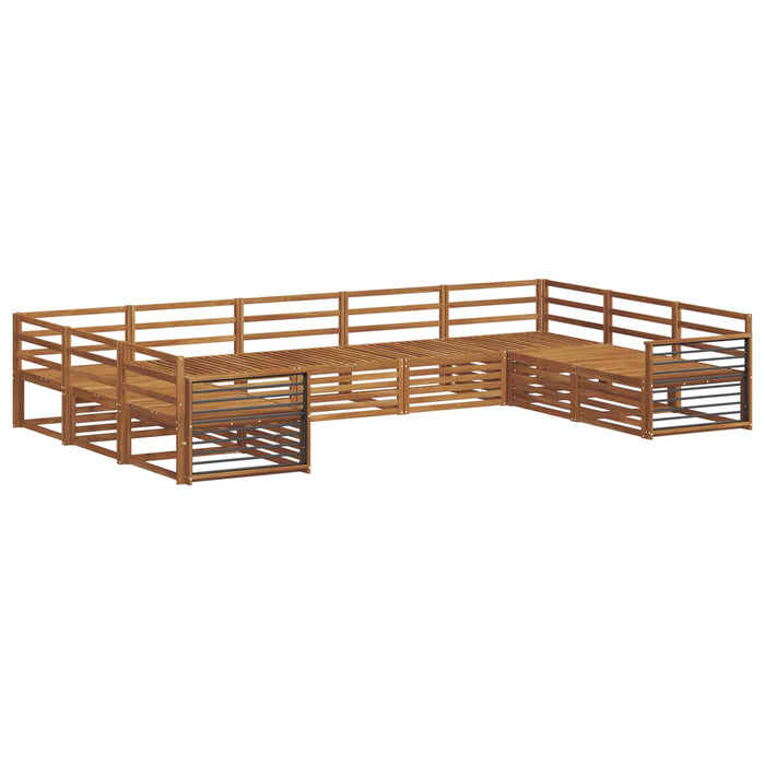 Seturi de canapele 9 pcs natural Lemn Solid de Acacia - WALTI WALTI