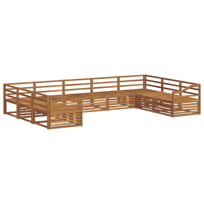 Set de canapele de exterior 9 pcs natural Lemn Solid de Acacia - WALTI WALTI
