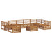 Seturi de canapele 10 pcs natural Lemn Solid de Acacia - WALTI WALTI