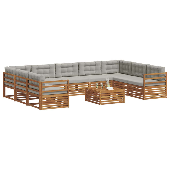 Seturi de canapele cu pernă 10 pcs Gri natural și deschis - WALTI WALTI