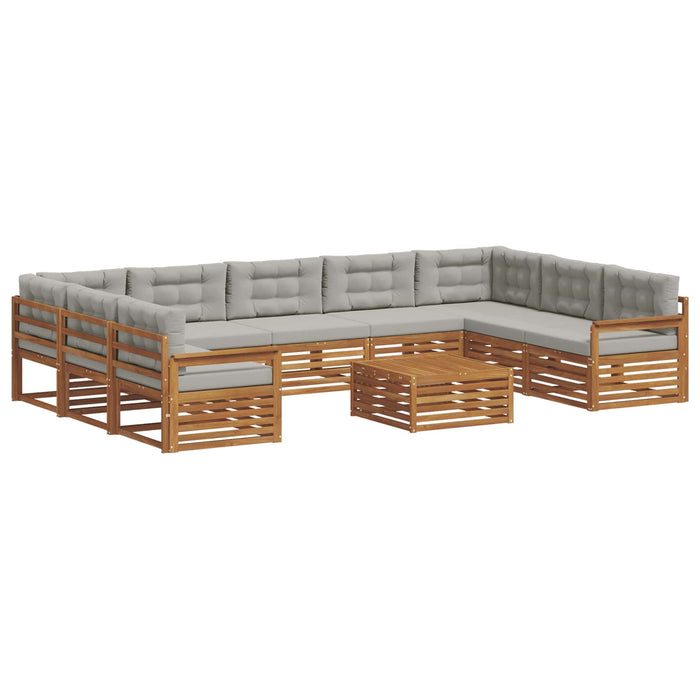 Seturi de canapele cu pernă 10 pcs Gri natural și deschis - WALTI WALTI