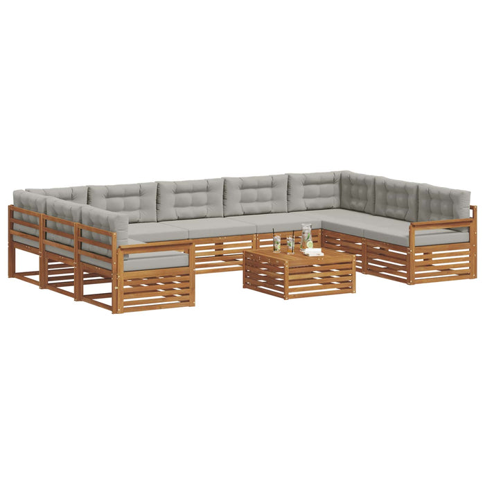 Seturi de canapele cu pernă 10 pcs Gri natural și deschis - WALTI WALTI