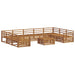Seturi de canapele 10 pcs natural Lemn Solid de Acacia - WALTI WALTI