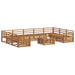 Seturi de canapele 10 pcs natural Lemn Solid de Acacia - WALTI WALTI
