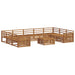 Seturi de canapele 10 pcs natural Lemn Solid de Acacia - WALTI WALTI