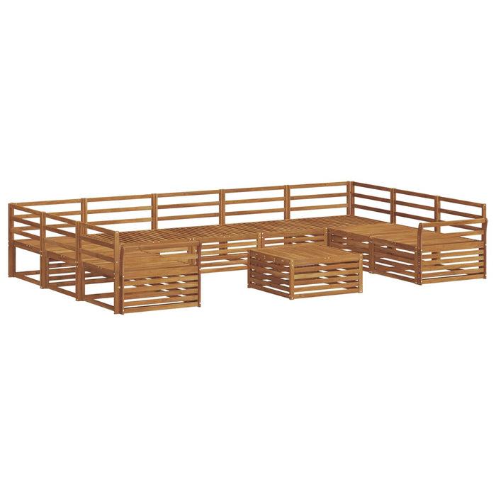 Seturi de canapele 10 pcs natural Lemn Solid de Acacia - WALTI WALTI