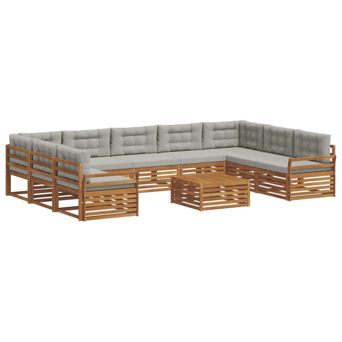 Seturi de canapele cu pernă 10 pcs Gri natural și deschis - WALTI WALTI