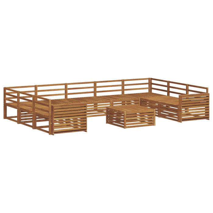 Seturi de canapele 10 pcs natural Lemn Solid de Acacia - WALTI WALTI