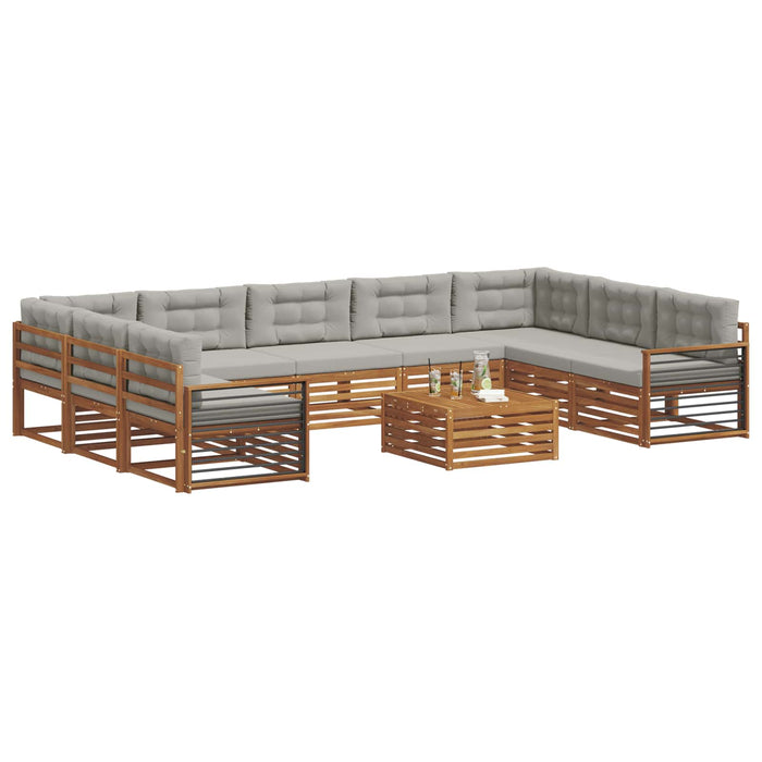 Seturi de canapele cu pernă 10 pcs Gri natural și deschis - WALTI WALTI