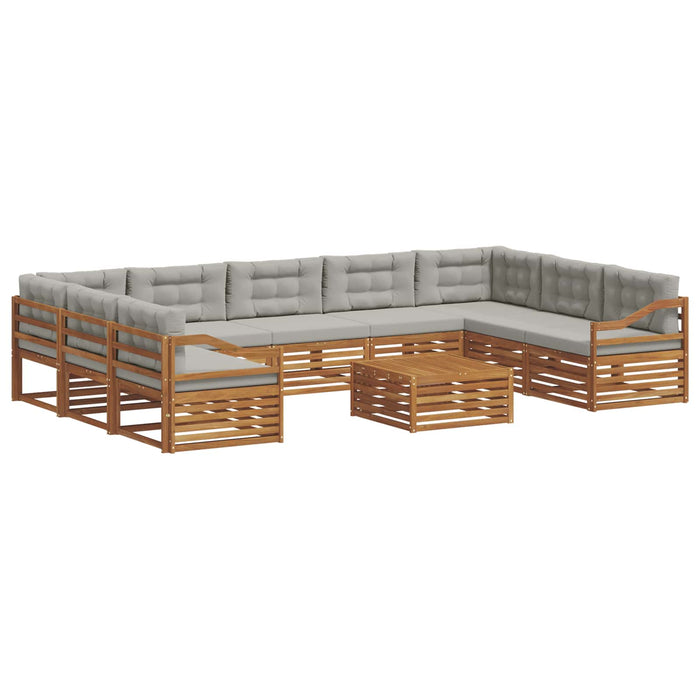 Seturi de canapele cu pernă 10 pcs Gri natural și deschis - WALTI WALTI