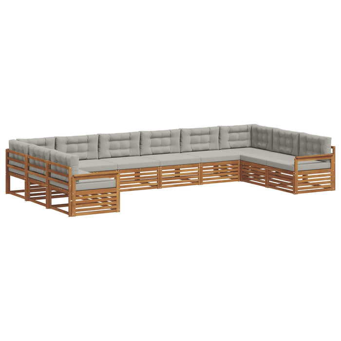Seturi de canapele cu pernă 8 pcs Gri natural și deschis - WALTI WALTI