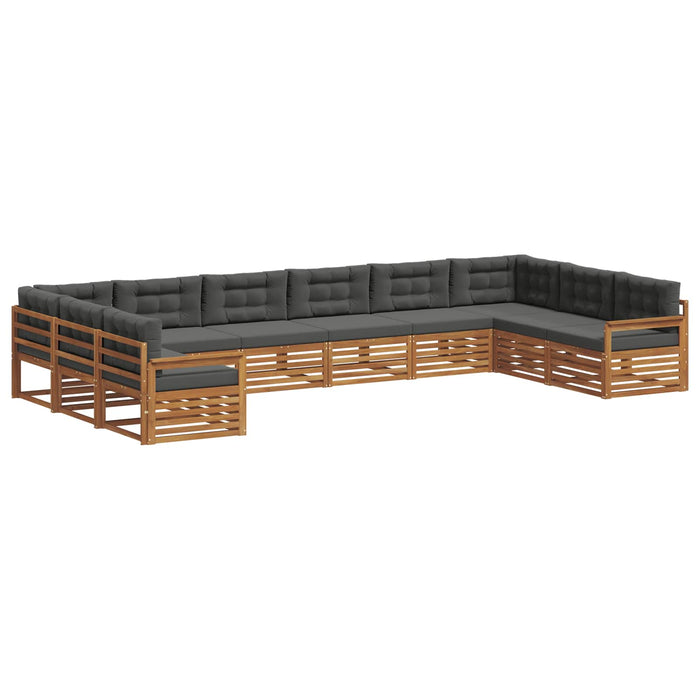 Seturi de canapele cu pernă 9 pcs Natural și Antracit - WALTI WALTI