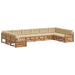Seturi de canapele 5 pcs Natural și Bej Lemn Solid de Acacia - WALTI WALTI