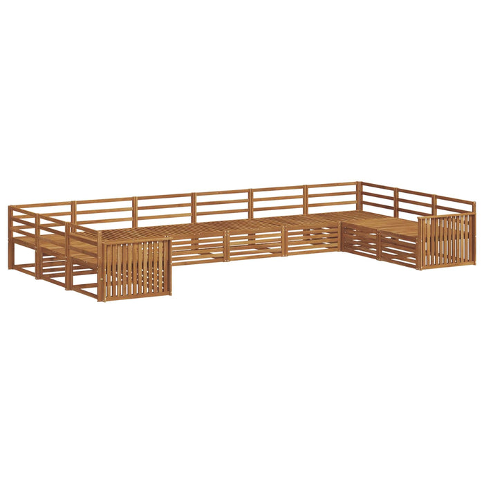 Seturi de canapele 10 pcs natural Lemn Solid de Acacia - WALTI WALTI