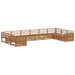 Seturi de canapele 10 pcs natural Lemn Solid de Acacia - WALTI WALTI