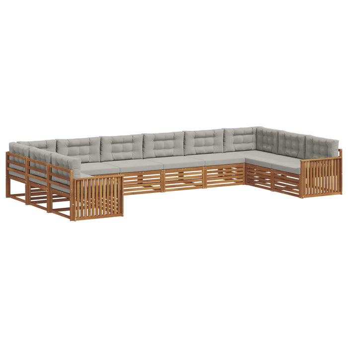 Seturi de canapele cu pernă 7 pcs Gri natural și deschis - WALTI WALTI