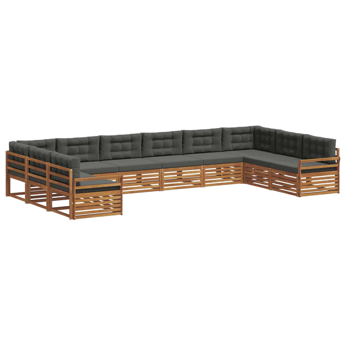 Seturi de canapele cu pernă 7 pcs Natural și Antracit - WALTI WALTI