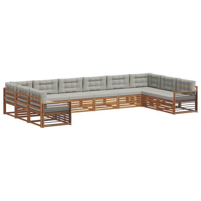Seturi de canapele cu pernă 10 pcs Gri natural și deschis - WALTI WALTI