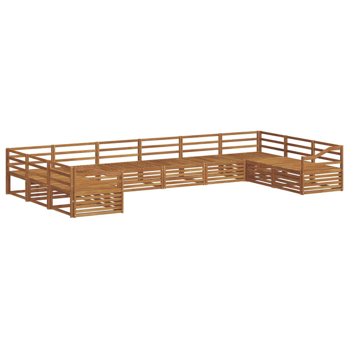 Seturi de canapele 10 pcs natural Lemn Solid de Acacia - WALTI WALTI