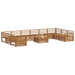 Seturi de canapele 11 pcs natural Lemn Solid de Acacia - WALTI WALTI
