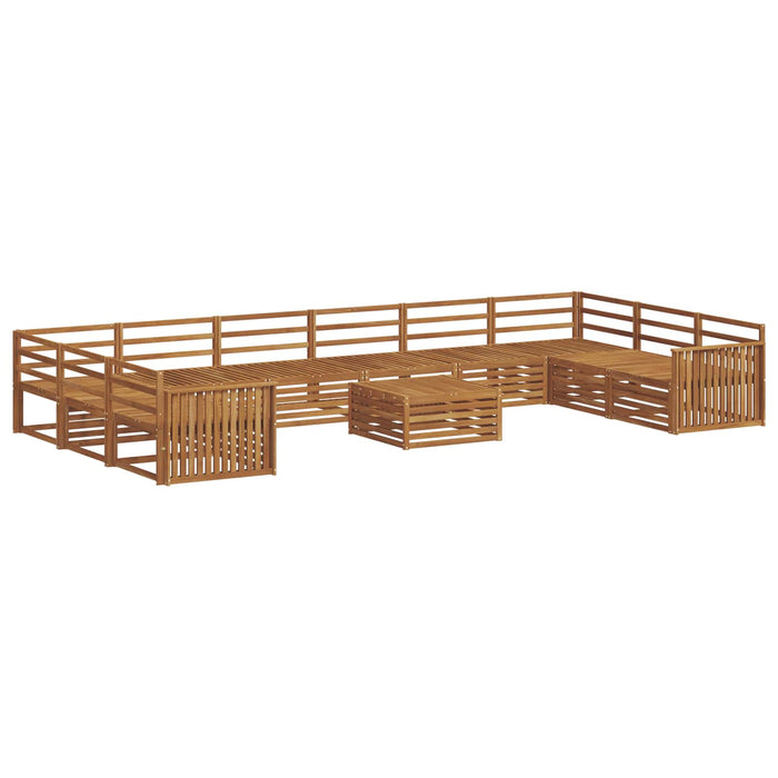Seturi de canapele 11 pcs natural Lemn Solid de Acacia - WALTI WALTI