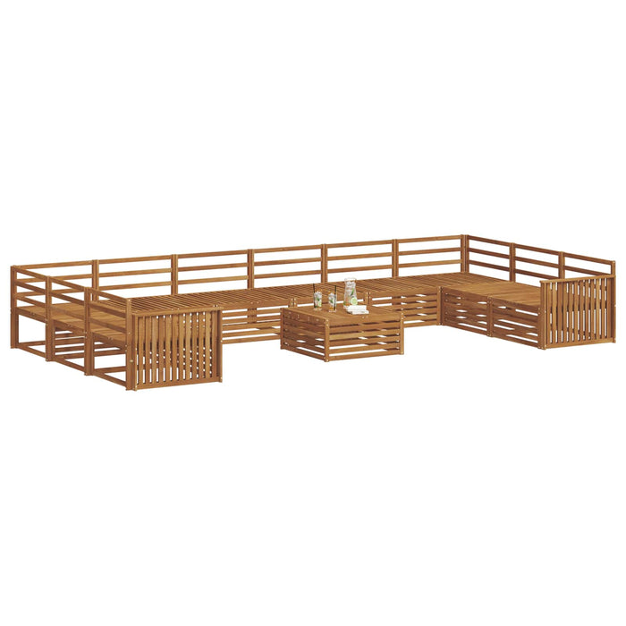Seturi de canapele 11 pcs natural Lemn Solid de Acacia - WALTI WALTI