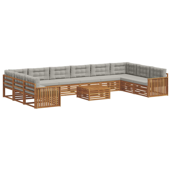 Seturi de canapele cu pernă 11 pcs Gri natural și deschis - WALTI WALTI