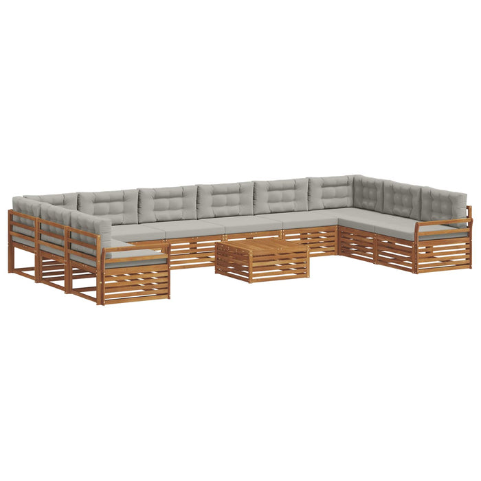 Seturi de canapele cu pernă 11 pcs Gri natural și deschis - WALTI WALTI