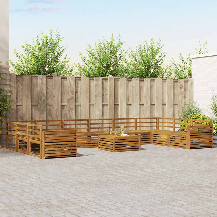 Seturi de canapele 11 pcs natural Lemn Solid de Acacia - WALTI WALTI