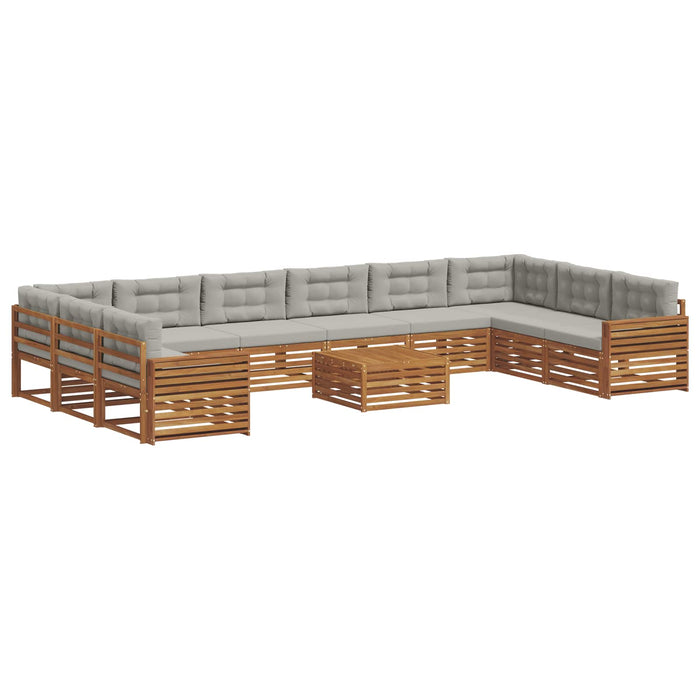 Seturi de canapele cu pernă 11 pcs Gri natural și deschis - WALTI WALTI