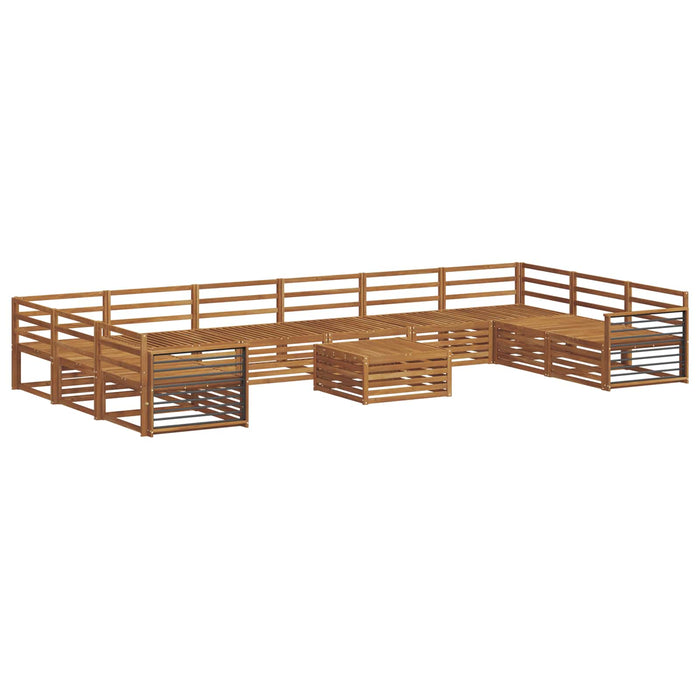 Seturi de canapele 11 pcs natural Lemn Solid de Acacia - WALTI WALTI